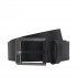 Hugo Belt Smooth Leather With Logo Pin Buckle-Black