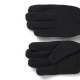 Hugo Gloves Fleece With Faux-Suede Palms-Black