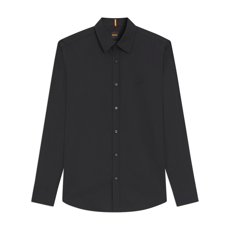 Boss Shirt Dobby Regular Fit-Black Boss Shirt Dobby Regular Fit-Black