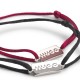 Hugo Two Cord Cuffs With Split-Logo Plaques-Multicoloured