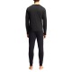 Boss Homewear Pyjama Set With Monogram Waistband-Black