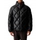 Hugo Puffer Jacket High Collar With Logo-Black Hugo Puffer Jacket High Collar With Logo-Black