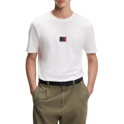 Hugo T-Shirt Gradient Logo-White