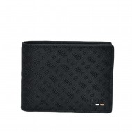Boss Wallet Monogram Patterned-Black