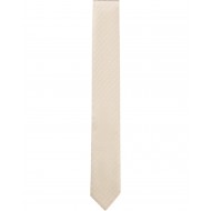 Boss Tie Silk With Jacquard Woven Pattern-Light Beige