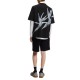 Hugo T-Shirt Oversized With Bold Printed Logo-Black