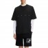 Hugo T-Shirt Oversized With Bold Printed Logo-Black