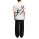 Hugo T-Shirt Oversized With Bold Printed Logo-Natural