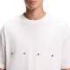 Hugo T-Shirt Oversized With Bold Printed Logo-Natural