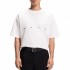 Hugo T-Shirt Oversized With Bold Printed Logo-Natural