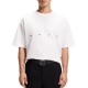 Hugo T-Shirt Oversized With Bold Printed Logo-Natural