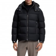 Boss Jacket Puffer Water Repellent With Abjustable Hood-Black