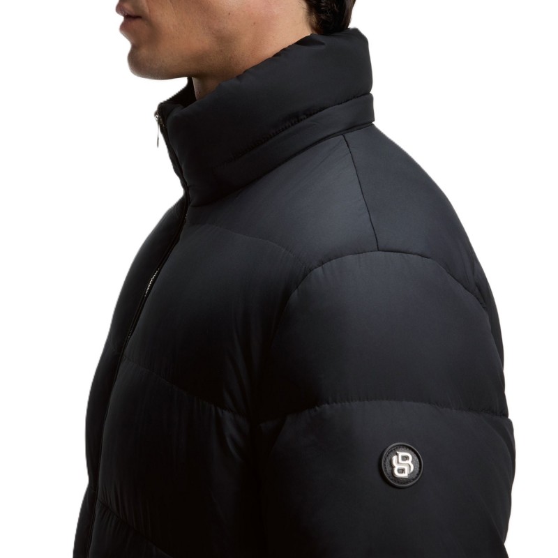 Boss Jacket Puffer Water Repellent With Abjustable Hood-Black Boss Jacket Puffer Water Repellent With Abjustable Hood-Black