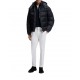 Boss Padded Jacket With Micro-Monogram Jacquard Water Repellent-Black Boss Padded Jacket With Micro-Monogram Jacquard Water Repellent-Black