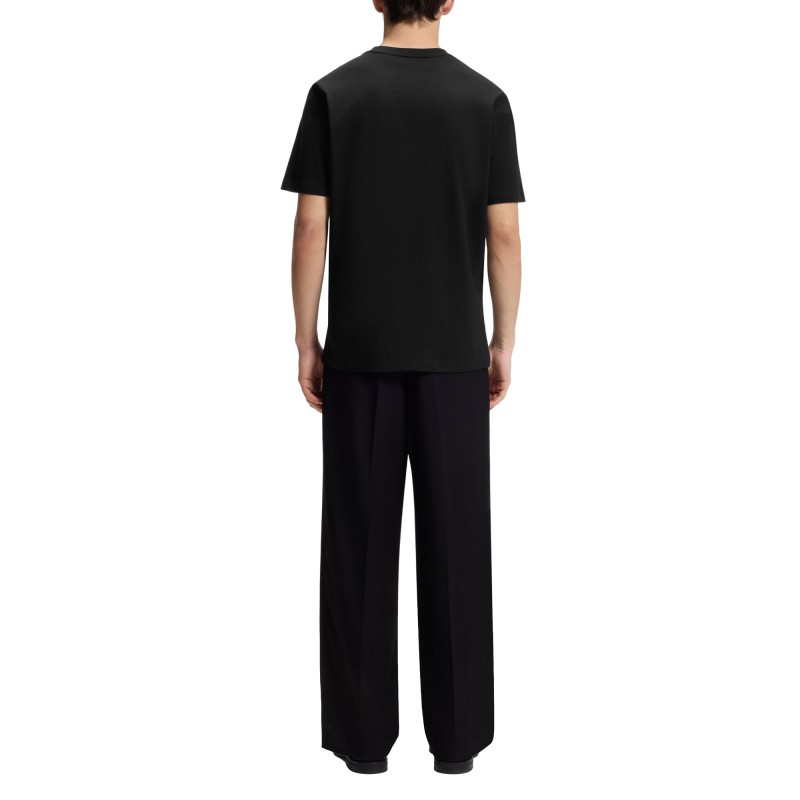 Hugo T-Shirt With Printed Artwork-Black