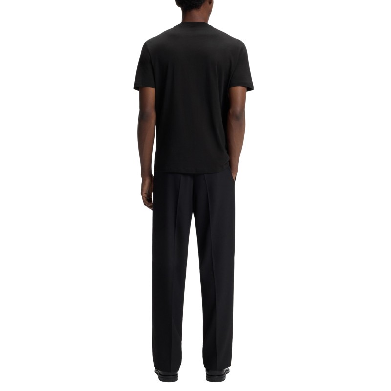 Hugo T-Shirt With Logo Detail-Black Hugo T-Shirt With Logo Detail-Black