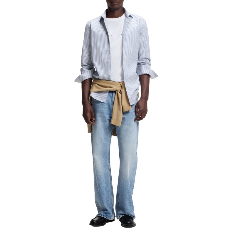 Hugo T-Shirt With Logo Detail-White Hugo T-Shirt With Logo Detail-White