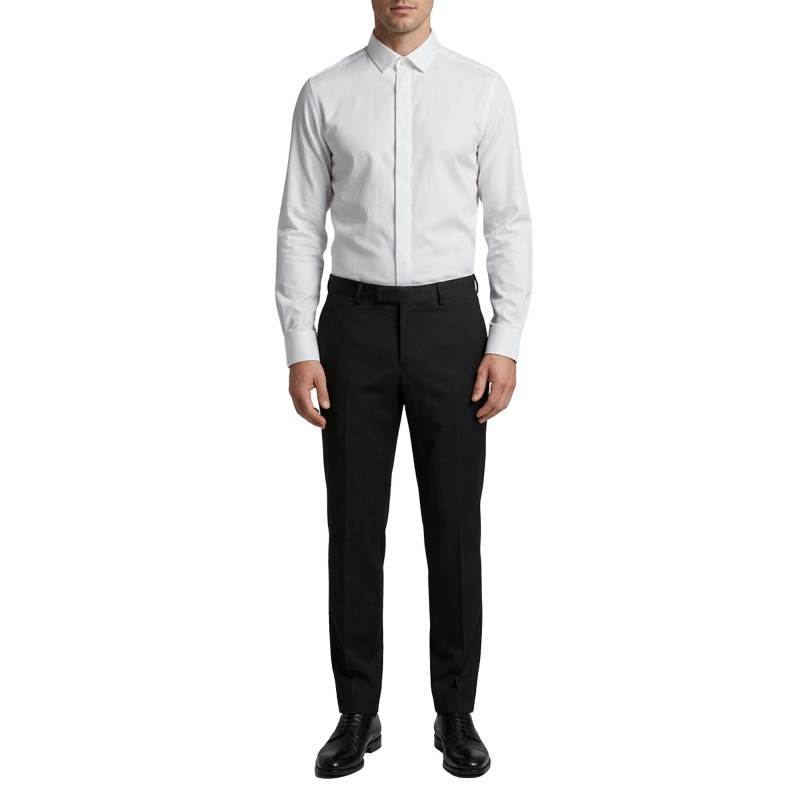 Hugo Shirt Slim Fit Pattern-Open White Hugo Shirt Slim Fit Pattern-Open White