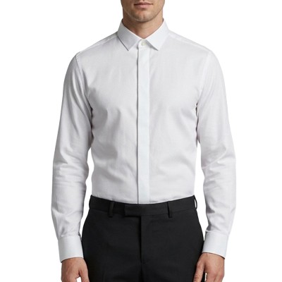 Hugo Shirt Slim Fit Pattern-Open White