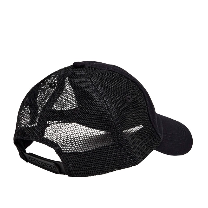 Boss Cap With Mesh Sides-Black Boss Cap With Mesh Sides-Black