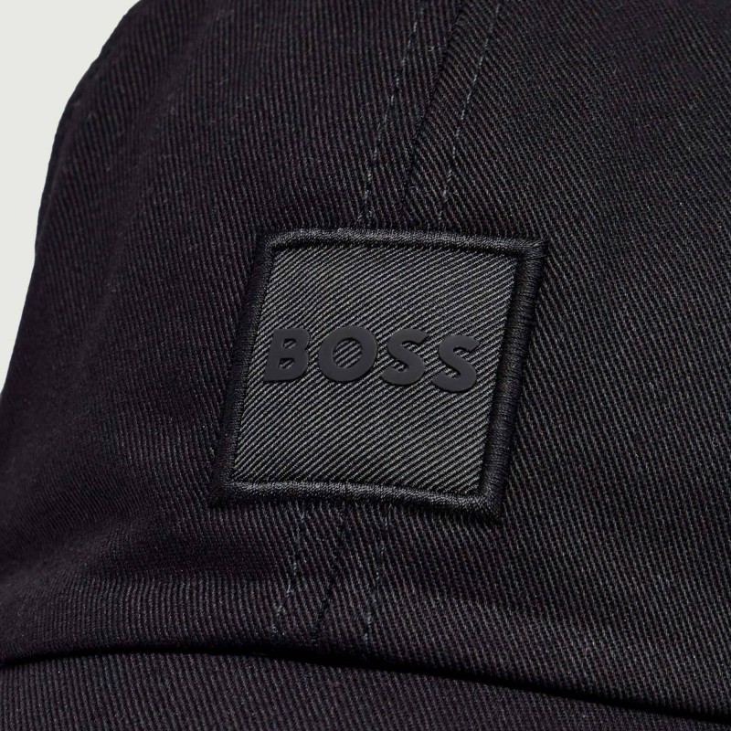 Boss Cap With Mesh Sides-Black Boss Cap With Mesh Sides-Black