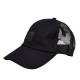 Boss Cap With Mesh Sides-Black Boss Cap With Mesh Sides-Black