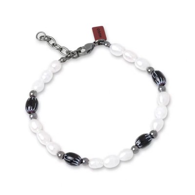 Hugo Bracelet With Pearls-White