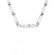 Hugo Necklace Logo Pendant Cable Rope Chain-Silver Hugo Necklace Logo Pendant Cable Rope Chain-Silver