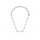 Hugo Necklace Logo Pendant Cable Rope Chain-Silver Hugo Necklace Logo Pendant Cable Rope Chain-Silver