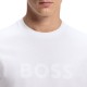 Boss T-Shirt With Large Tonal Logo-White