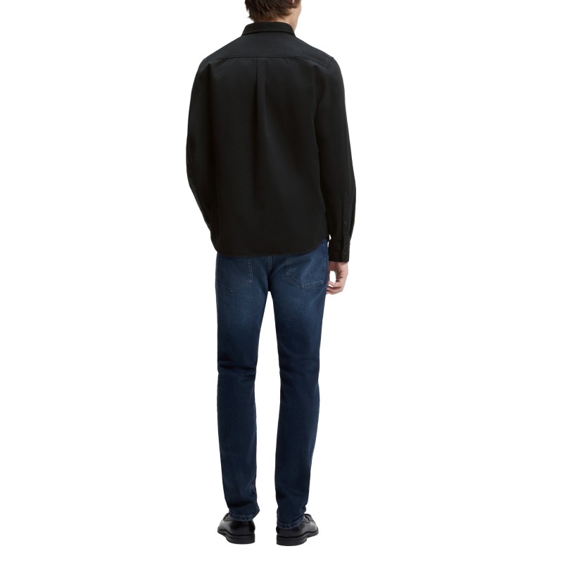 Hugo Shirt Relaxed Fit With Chest Logo-Black Hugo Shirt Relaxed Fit With Chest Logo-Black