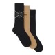 Boss Socks Gift Boxed 3 Pack-Black/Beige Boss Socks Gift Boxed 3 Pack-Black/Beige
