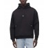 Hugo Hoodie With Metallic Logo-Black