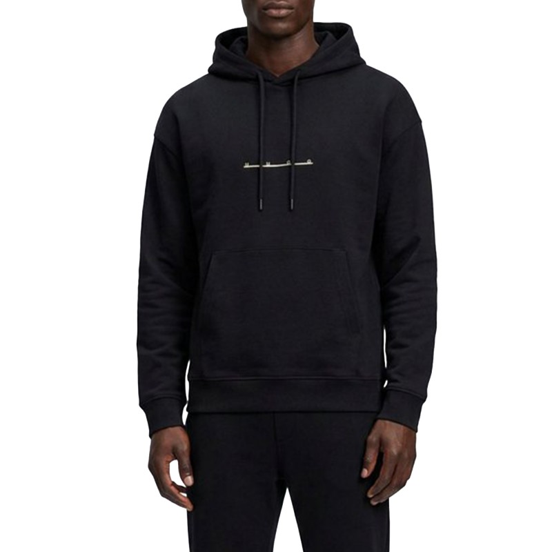 Hugo Sweatshirt With Logo-Black Hugo Sweatshirt With Logo-Black