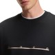 Hugo Sweatshirt With Spaced Logo Print-Black Hugo Sweatshirt With Spaced Logo Print-Black
