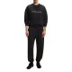 Hugo Sweatshirt With Spaced Logo Print-Black Hugo Sweatshirt With Spaced Logo Print-Black