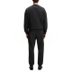 Hugo Sweatpants With Streetwear Logo-Black Hugo Sweatpants With Streetwear Logo-Black