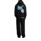 Hugo Hoodie Graphic Print Relaxed Fit-Black Hugo Hoodie Graphic Print Relaxed Fit-Black