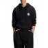 Hugo Hoodie Graphic Print Relaxed Fit-Black