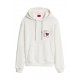 Hugo Hoodie Graphic Print Relaxed Fit-White Hugo Hoodie Graphic Print Relaxed Fit-White