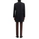 Hugo Coat Casual In A Virgin Wool-Black Hugo Coat Casual In A Virgin Wool-Black