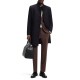 Hugo Coat Casual In A Virgin Wool-Black Hugo Coat Casual In A Virgin Wool-Black