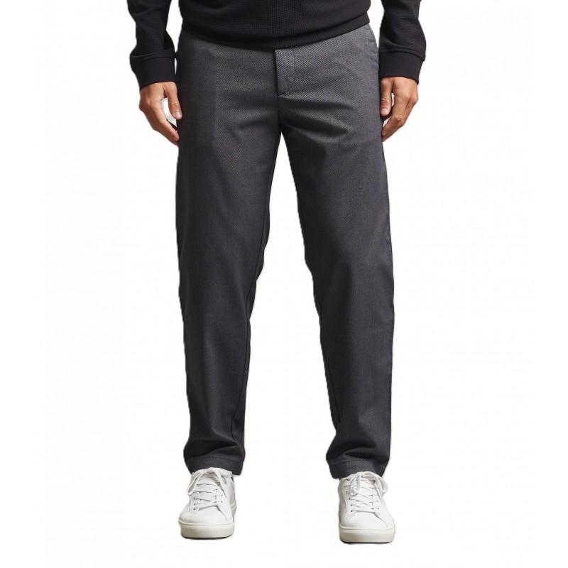 Boss Trousers Tapered Fit Chino Pattern-Dark Grey Boss Trousers Tapered Fit Chino Pattern-Dark Grey