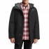 Boss Parka Jacket With Logo Badge Water Repellent-Black
