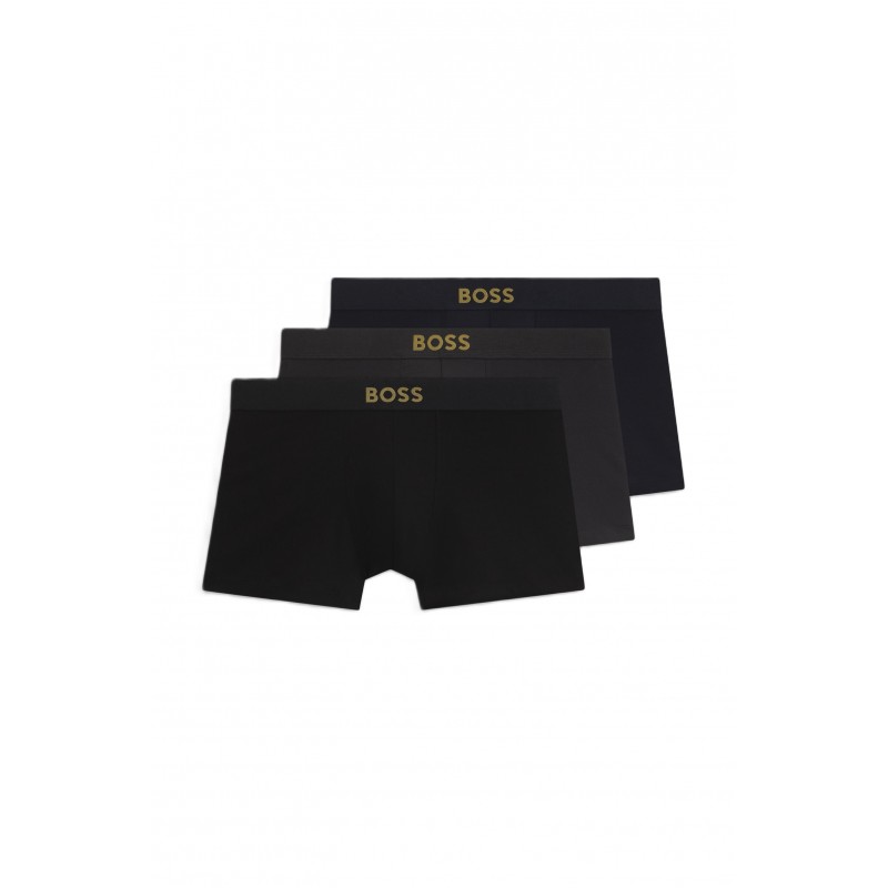 Boss Trunks Gift Boxed 3 Pack-Black Boss Trunks Gift Boxed 3 Pack-Black