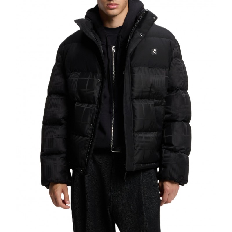 Hugo Puffer Jacket Water Repellent-Black Hugo Puffer Jacket Water Repellent-Black