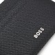 Boss Card Holder Monogram Patterned Leather-Black Boss Card Holder Monogram Patterned Leather-Black