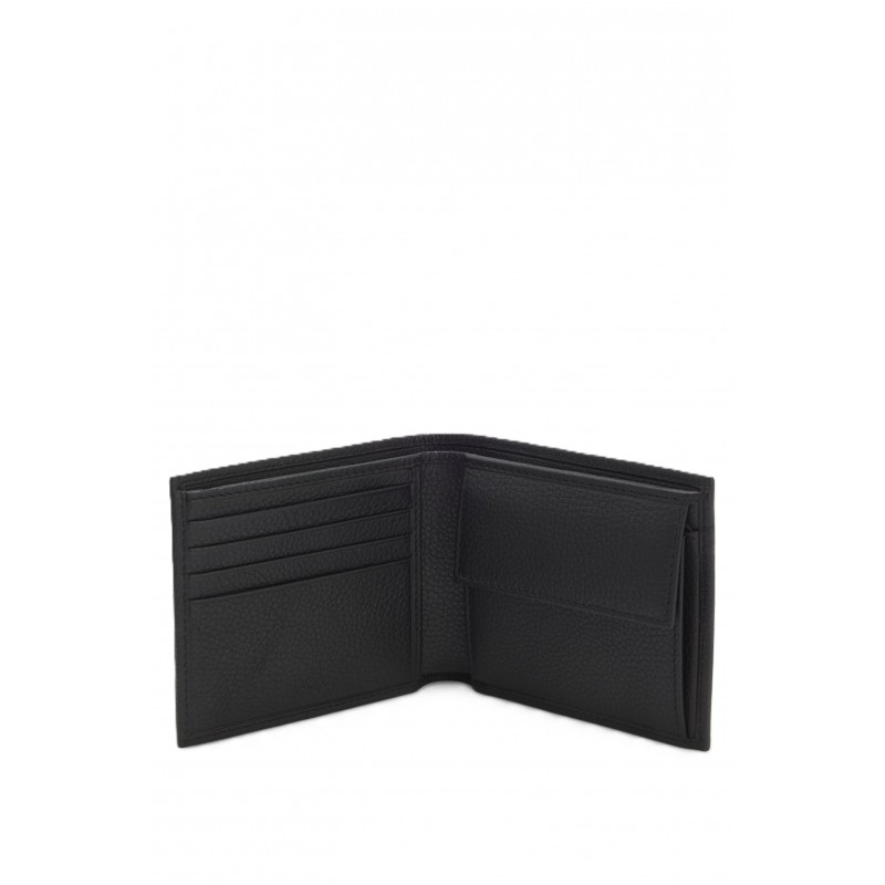 Boss Three-Piece Leather Gift Set With Embossed Logos-Black Boss Three-Piece Leather Gift Set With Embossed Logos-Black