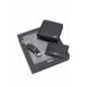 Boss Three-Piece Leather Gift Set With Embossed Logos-Black Boss Three-Piece Leather Gift Set With Embossed Logos-Black