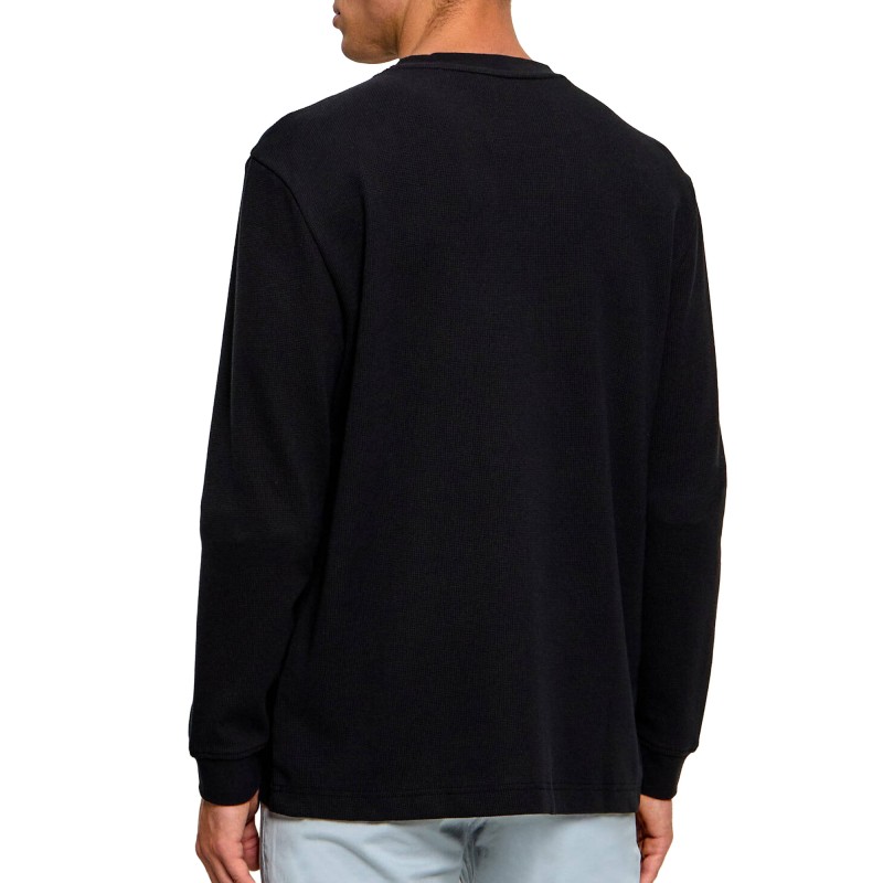 Boss T-Shirt Long Sleeve Waffle-Black Boss T-Shirt Long Sleeve Waffle-Black